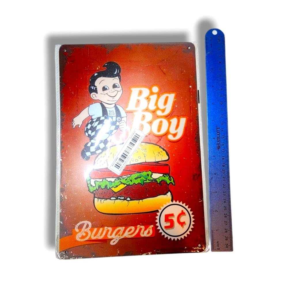 Big Boy Burgers Metal Tin Sign
